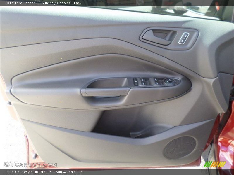 Sunset / Charcoal Black 2014 Ford Escape S