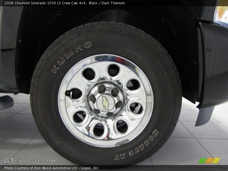 Black / Dark Titanium 2008 Chevrolet Silverado 1500 LS Crew Cab 4x4