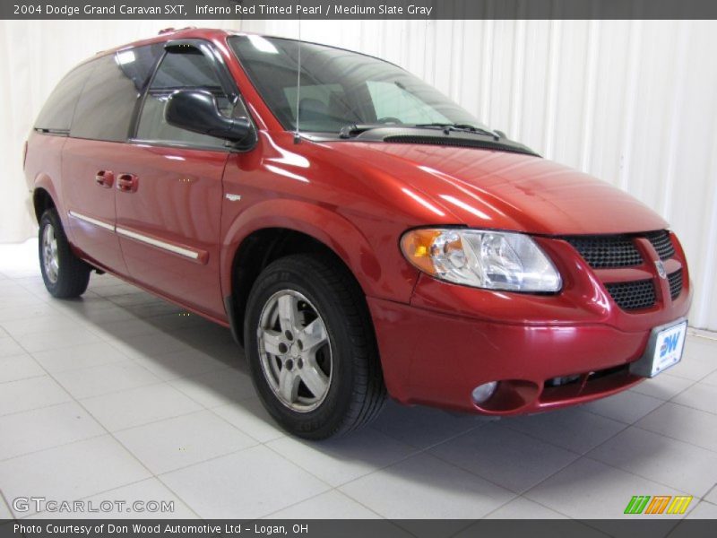 Inferno Red Tinted Pearl / Medium Slate Gray 2004 Dodge Grand Caravan SXT