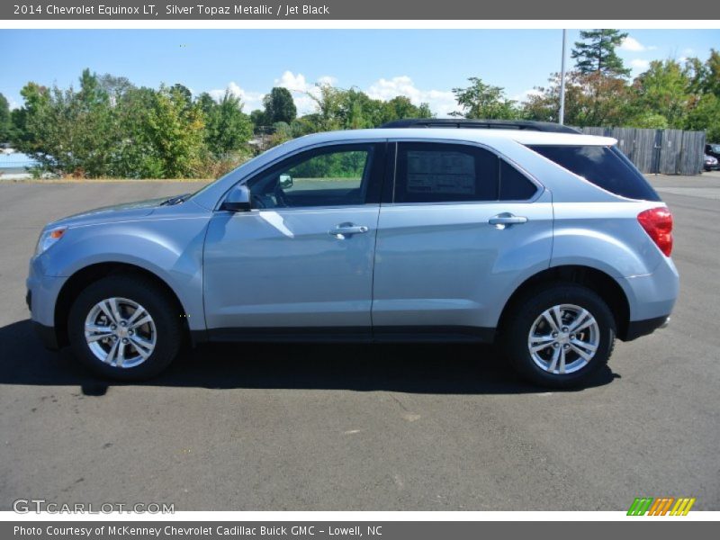 Silver Topaz Metallic / Jet Black 2014 Chevrolet Equinox LT