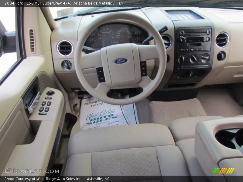 Arizona Beige Metallic / Tan 2004 Ford F150 XLT SuperCrew 4x4