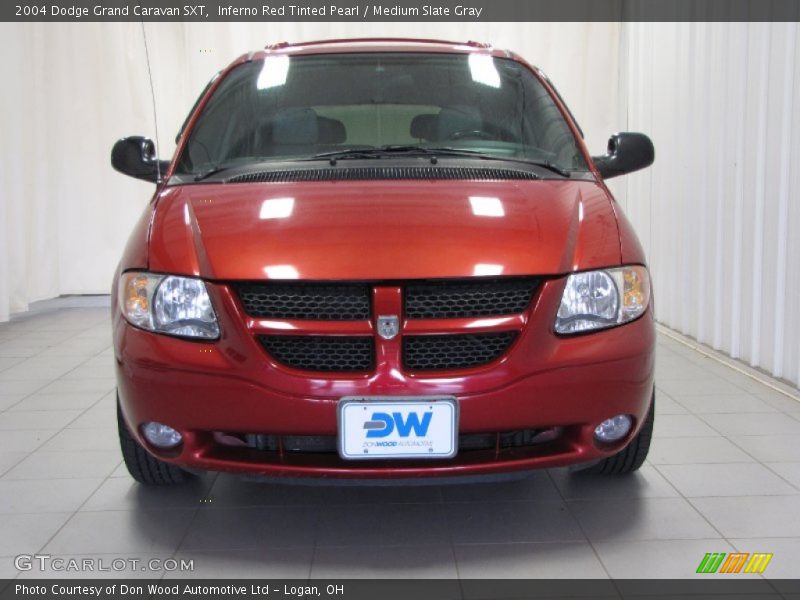 Inferno Red Tinted Pearl / Medium Slate Gray 2004 Dodge Grand Caravan SXT