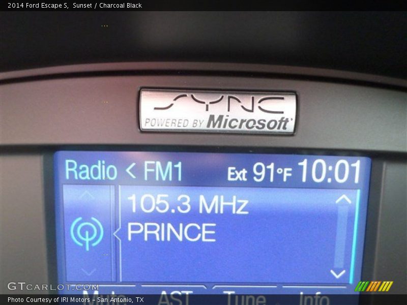 Sunset / Charcoal Black 2014 Ford Escape S