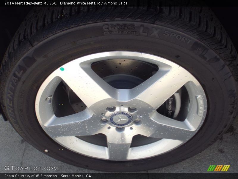 Diamond White Metallic / Almond Beige 2014 Mercedes-Benz ML 350