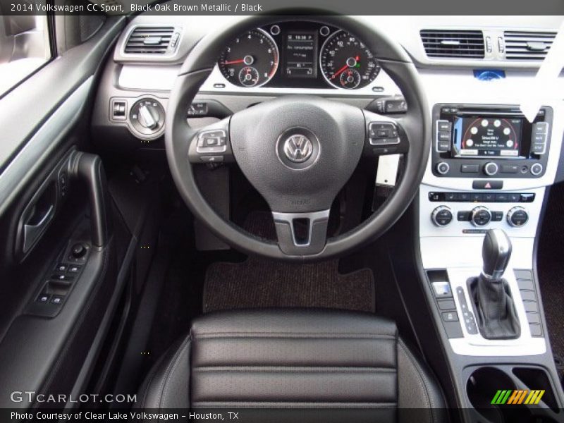Black Oak Brown Metallic / Black 2014 Volkswagen CC Sport