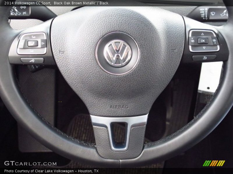 Black Oak Brown Metallic / Black 2014 Volkswagen CC Sport