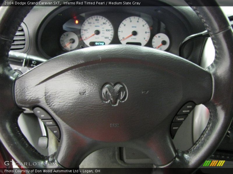Inferno Red Tinted Pearl / Medium Slate Gray 2004 Dodge Grand Caravan SXT