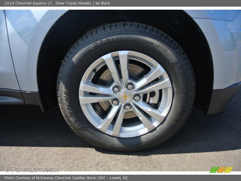 Silver Topaz Metallic / Jet Black 2014 Chevrolet Equinox LT