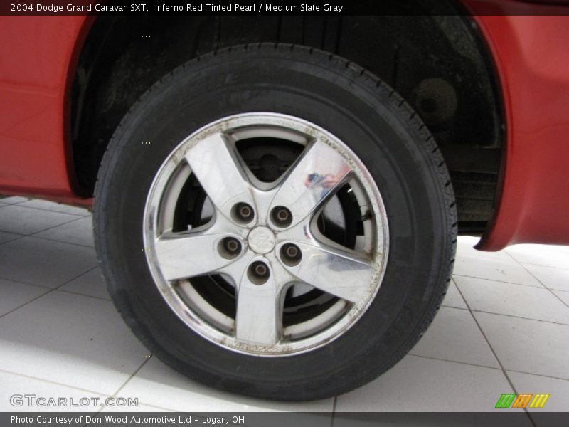 Inferno Red Tinted Pearl / Medium Slate Gray 2004 Dodge Grand Caravan SXT