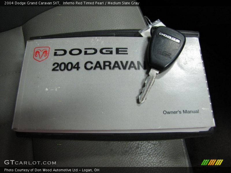 Inferno Red Tinted Pearl / Medium Slate Gray 2004 Dodge Grand Caravan SXT