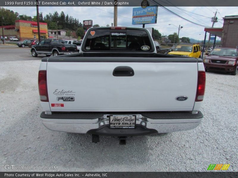 Oxford White / Dark Graphite 1999 Ford F150 XLT Extended Cab 4x4