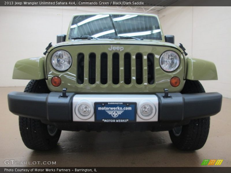 Commando Green / Black/Dark Saddle 2013 Jeep Wrangler Unlimited Sahara 4x4