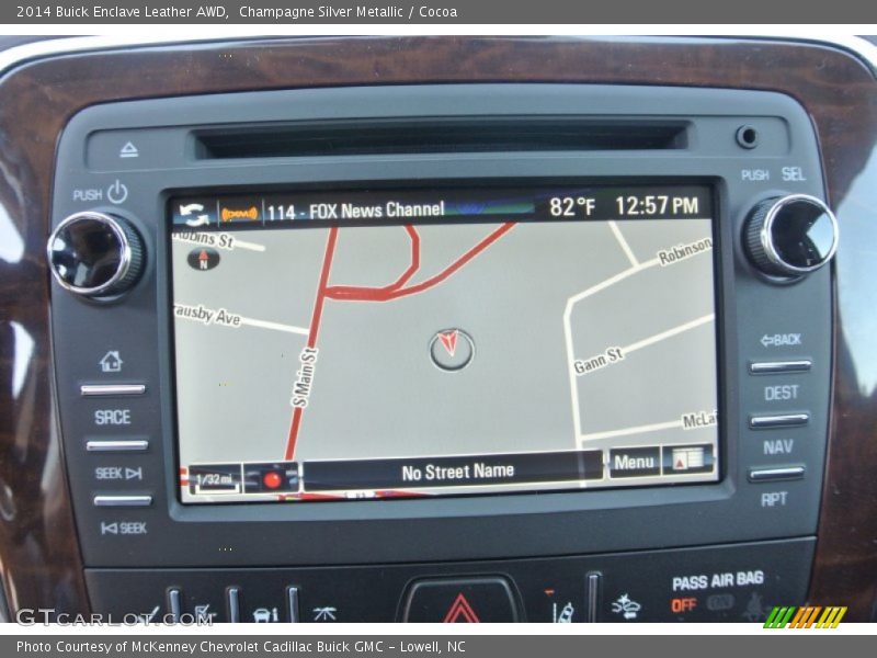 Navigation of 2014 Enclave Leather AWD