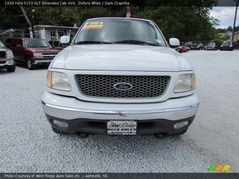 Oxford White / Dark Graphite 1999 Ford F150 XLT Extended Cab 4x4