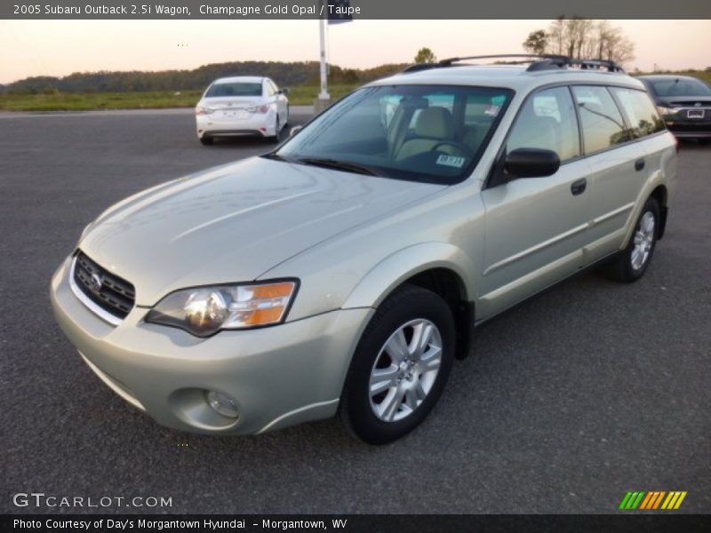 Front 3/4 View of 2005 Outback 2.5i Wagon