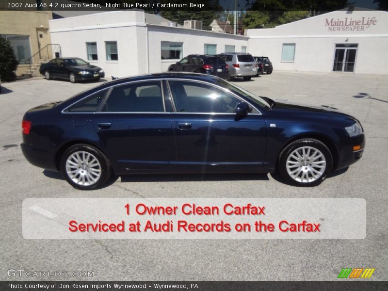 Night Blue Pearl / Cardamom Beige 2007 Audi A6 4.2 quattro Sedan