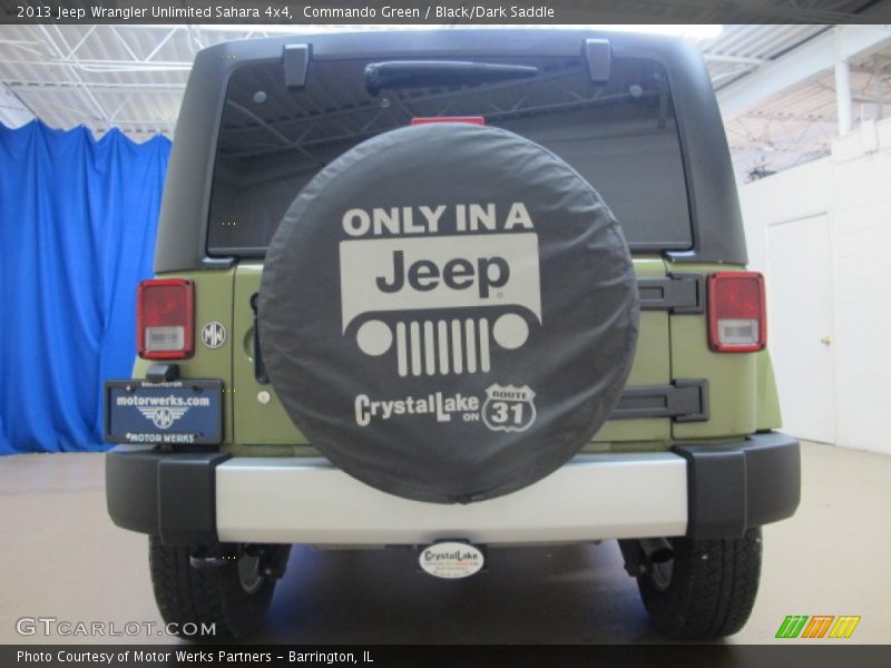 Commando Green / Black/Dark Saddle 2013 Jeep Wrangler Unlimited Sahara 4x4