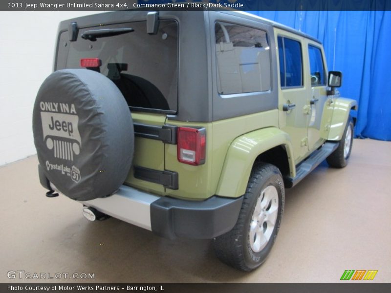 Commando Green / Black/Dark Saddle 2013 Jeep Wrangler Unlimited Sahara 4x4