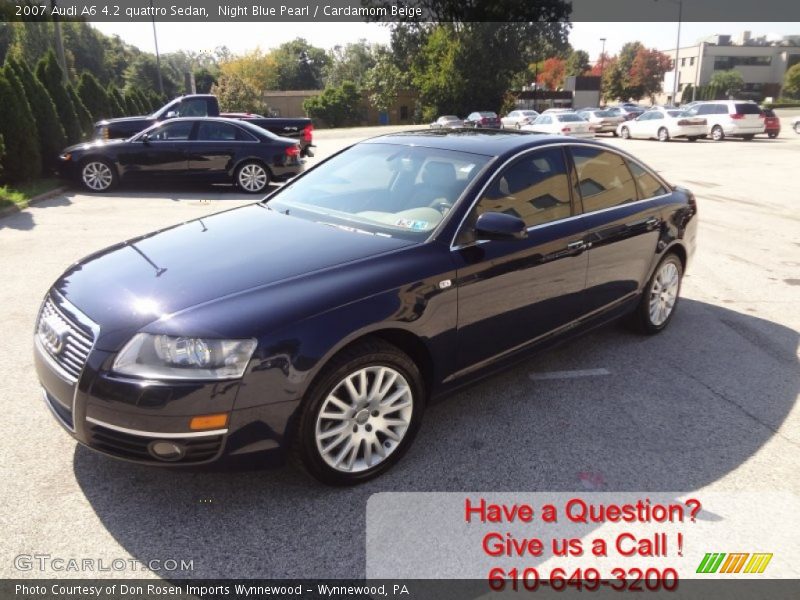 Night Blue Pearl / Cardamom Beige 2007 Audi A6 4.2 quattro Sedan