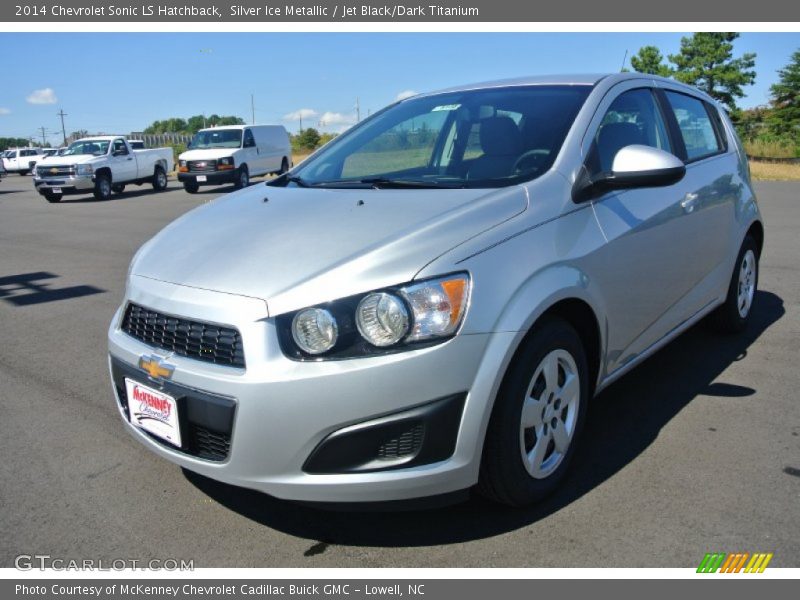 Silver Ice Metallic / Jet Black/Dark Titanium 2014 Chevrolet Sonic LS Hatchback