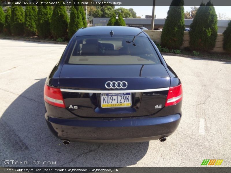 Night Blue Pearl / Cardamom Beige 2007 Audi A6 4.2 quattro Sedan