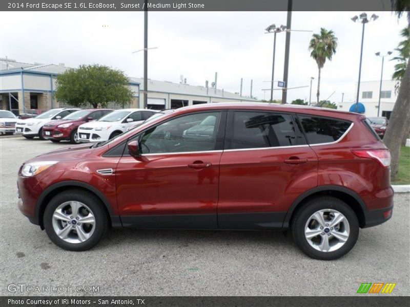 Sunset / Medium Light Stone 2014 Ford Escape SE 1.6L EcoBoost