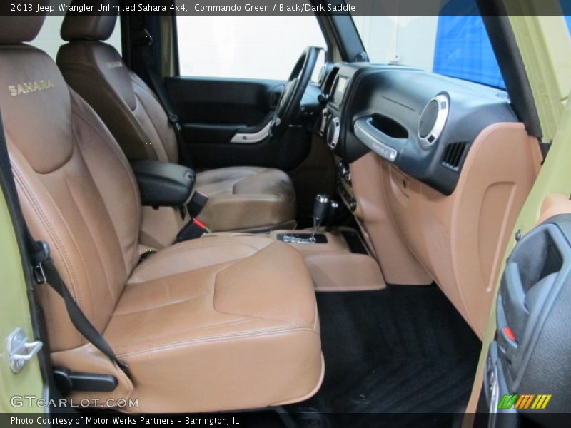 Front Seat of 2013 Wrangler Unlimited Sahara 4x4