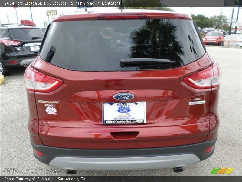 Sunset / Medium Light Stone 2014 Ford Escape SE 1.6L EcoBoost