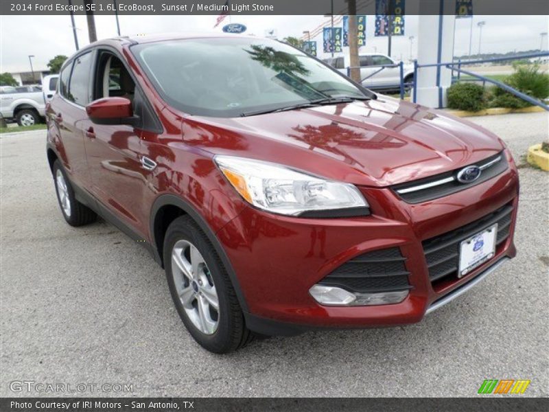 Sunset / Medium Light Stone 2014 Ford Escape SE 1.6L EcoBoost