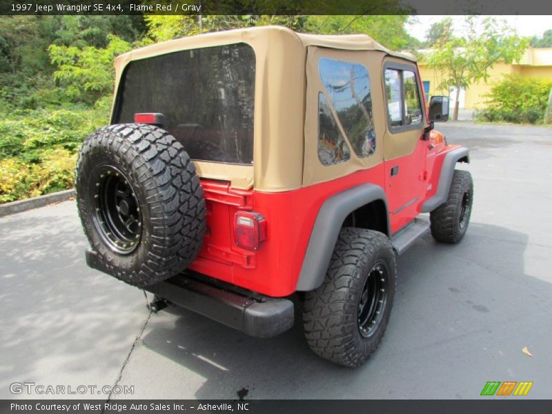 Flame Red / Gray 1997 Jeep Wrangler SE 4x4