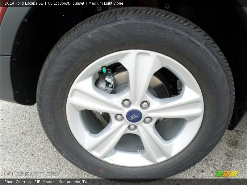 Sunset / Medium Light Stone 2014 Ford Escape SE 1.6L EcoBoost