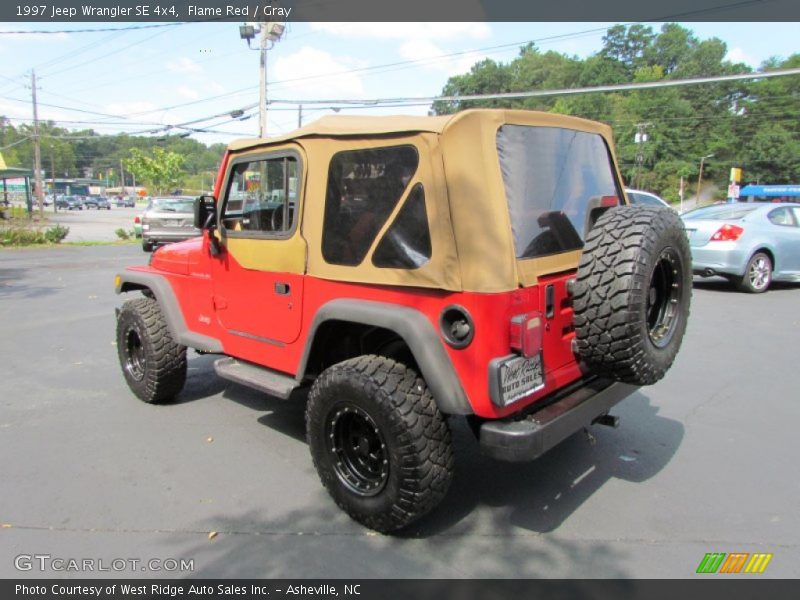 Flame Red / Gray 1997 Jeep Wrangler SE 4x4