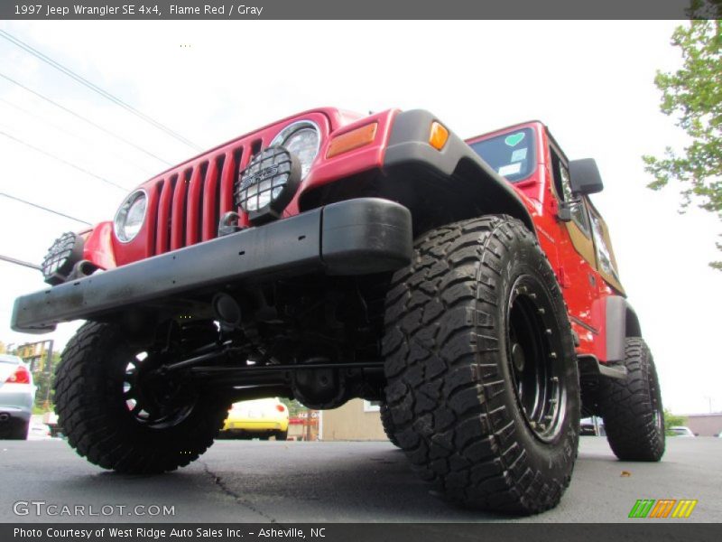 Flame Red / Gray 1997 Jeep Wrangler SE 4x4