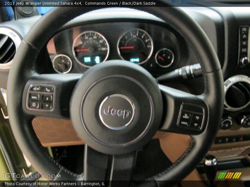 Commando Green / Black/Dark Saddle 2013 Jeep Wrangler Unlimited Sahara 4x4