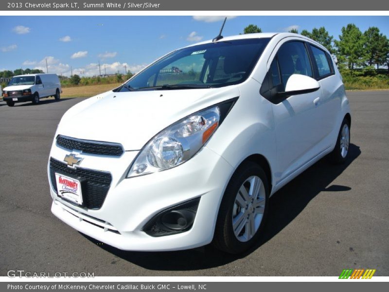 Summit White / Silver/Silver 2013 Chevrolet Spark LT