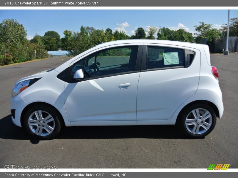 Summit White / Silver/Silver 2013 Chevrolet Spark LT