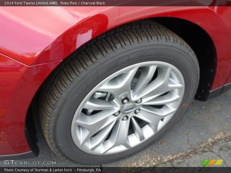 Ruby Red / Charcoal Black 2014 Ford Taurus Limited AWD