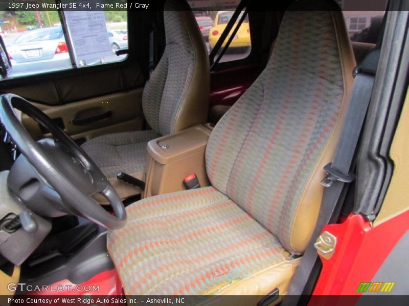 Flame Red / Gray 1997 Jeep Wrangler SE 4x4
