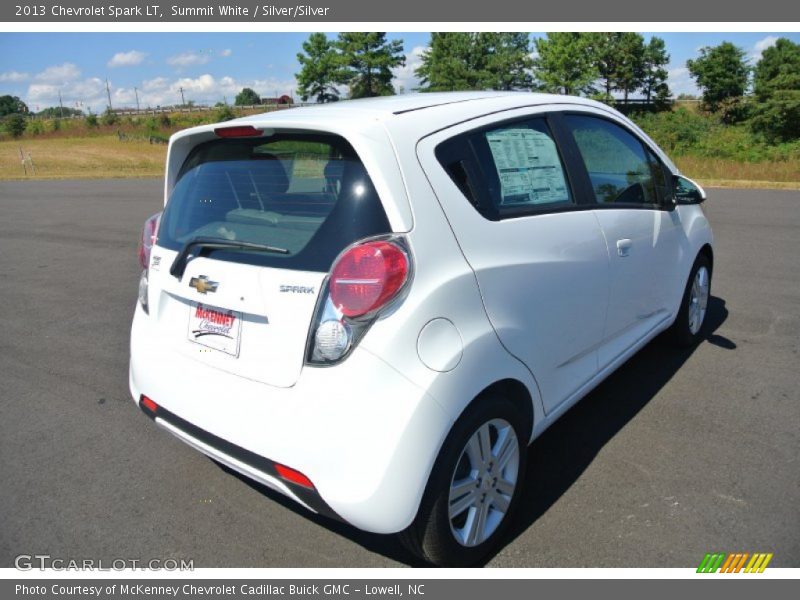 Summit White / Silver/Silver 2013 Chevrolet Spark LT