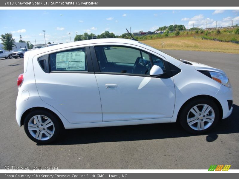 Summit White / Silver/Silver 2013 Chevrolet Spark LT