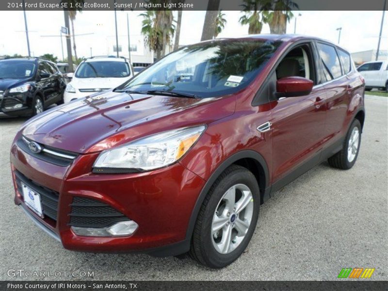 Sunset / Medium Light Stone 2014 Ford Escape SE 1.6L EcoBoost
