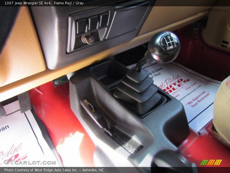 Flame Red / Gray 1997 Jeep Wrangler SE 4x4