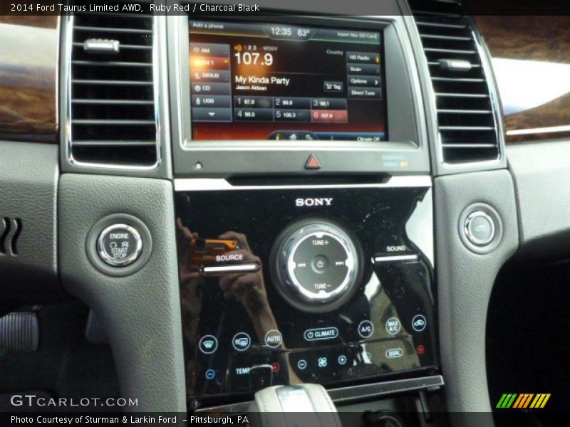 Ruby Red / Charcoal Black 2014 Ford Taurus Limited AWD