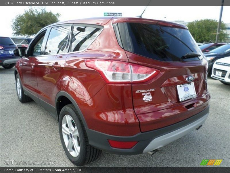 Sunset / Medium Light Stone 2014 Ford Escape SE 1.6L EcoBoost