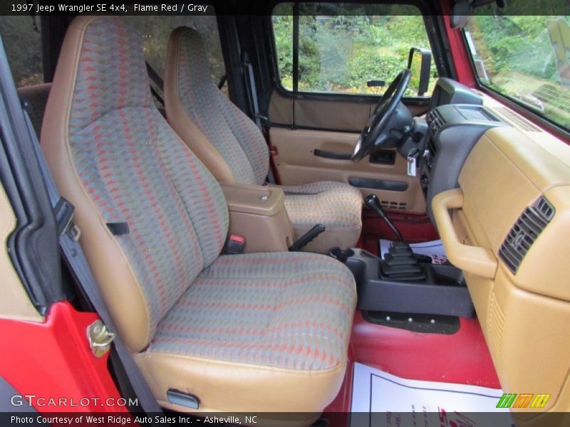 Flame Red / Gray 1997 Jeep Wrangler SE 4x4