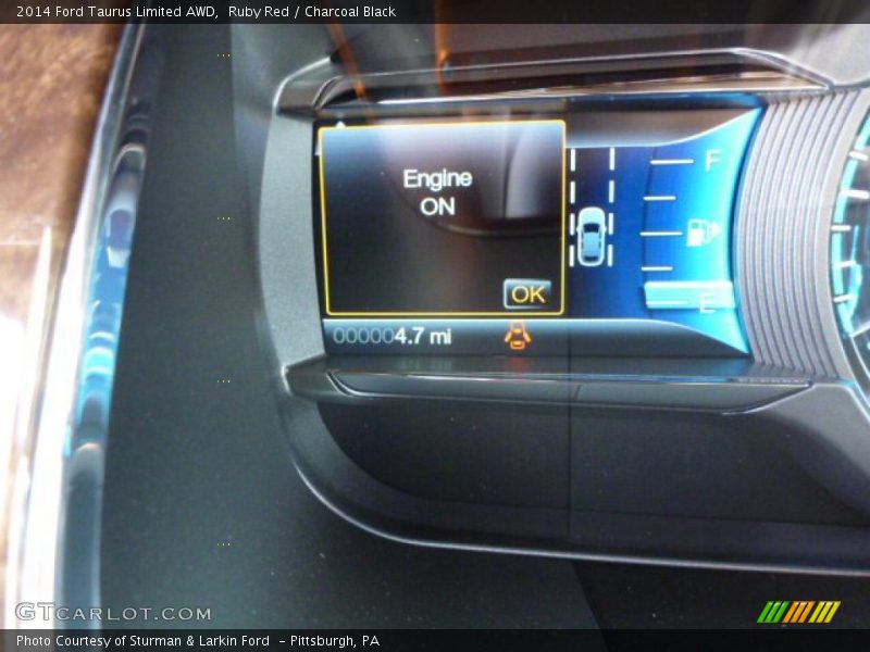 Ruby Red / Charcoal Black 2014 Ford Taurus Limited AWD