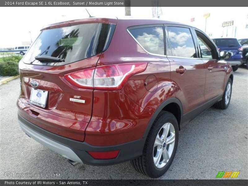 Sunset / Medium Light Stone 2014 Ford Escape SE 1.6L EcoBoost
