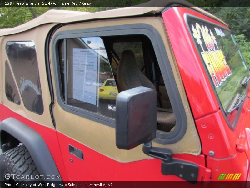 Flame Red / Gray 1997 Jeep Wrangler SE 4x4
