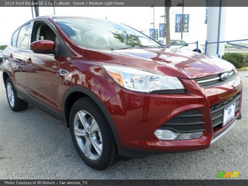 Sunset / Medium Light Stone 2014 Ford Escape SE 1.6L EcoBoost