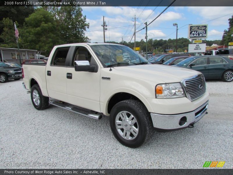 Oxford White / Tan 2008 Ford F150 Lariat SuperCrew 4x4